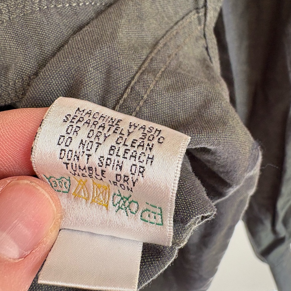 Bugatchi Gray Shirt with Patterned Collar - image 8